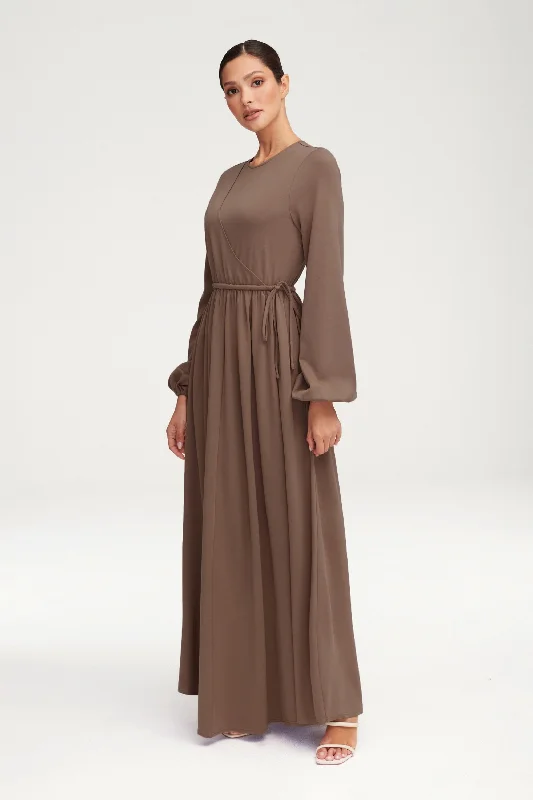 Weekend Low Prices Emma Jersey Elastic Waist Maxi Dress - Taupe