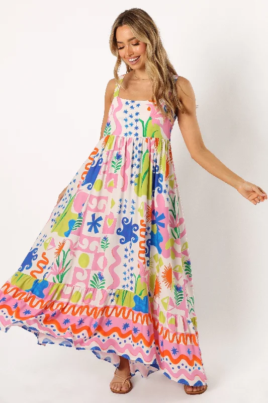 Price Slash Event Greer Maxi Dress - Mercedes Print
