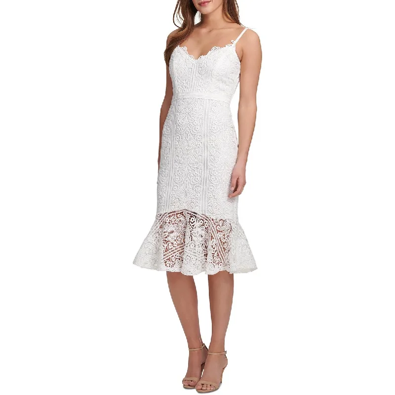 End-of-Season Sale Guess Womens Sweetheart Fit & Flare Dress
