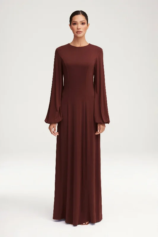 Weekend Offers You Can’t Miss Hayat Jersey Princess Seam Maxi Dress - Chocolate