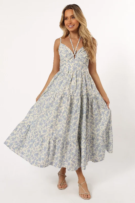 Limited Time Only Indy Midi Dress - Blue