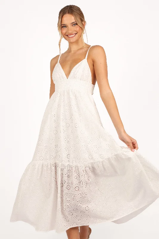 Instant Savings Ivannah Midi Dress - Ivory