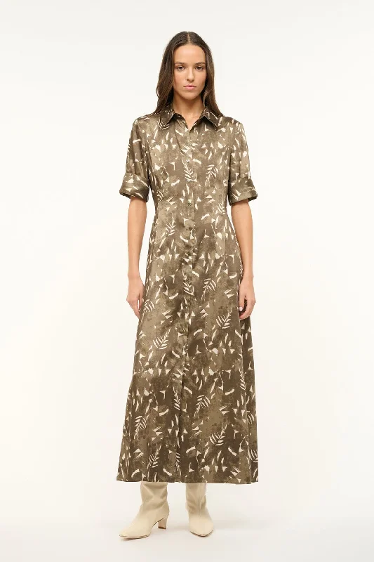 Exclusive Savings Event JOAN MAXI DRESS | SERGEANT GREEN PAINTED PALM