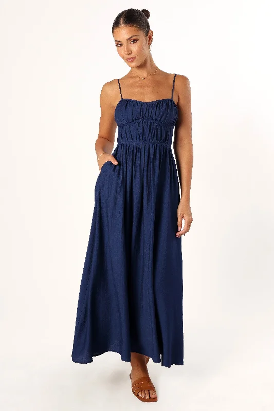 Weekend Only Sale Kelani Luxi Midi Dress - Navy