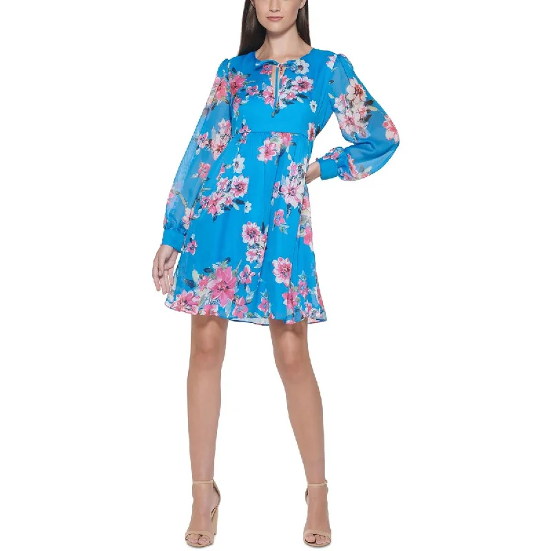 Weekend Steals Await Kensie Dresses Womens Floral Mini Shift Dress