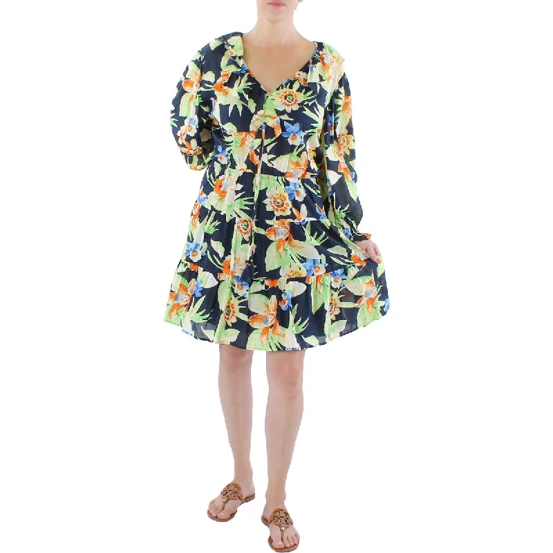 Unmissable Deals Lauren Ralph Lauren Womens Floral Knee Midi Dress