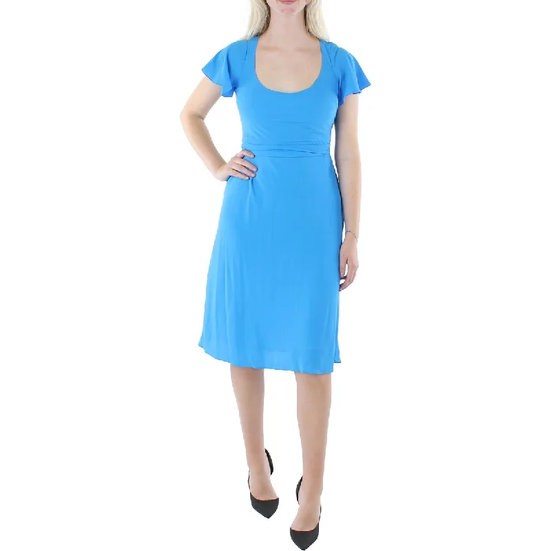 Today’s Flash Sale Lauren Ralph Lauren Womens Scoop Neck Knee-Length Midi Dress
