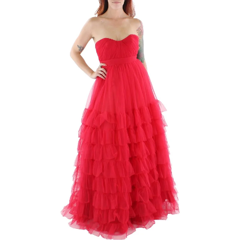 Weekend Only Deals Mac Duggal Womens Tulle Evening Dress