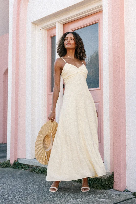 Weekend Markdowns Maddie Maxi Dress - Butter Yellow