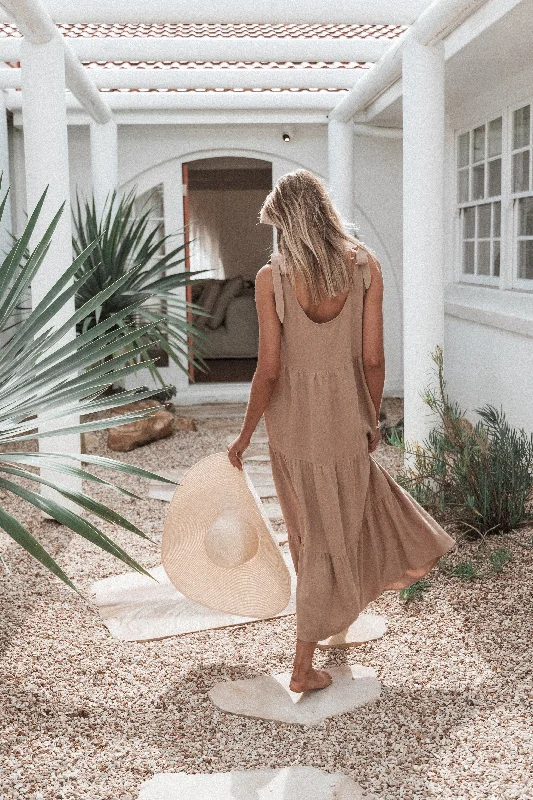 Hot Deals Marcy Midi Dress - Mocha