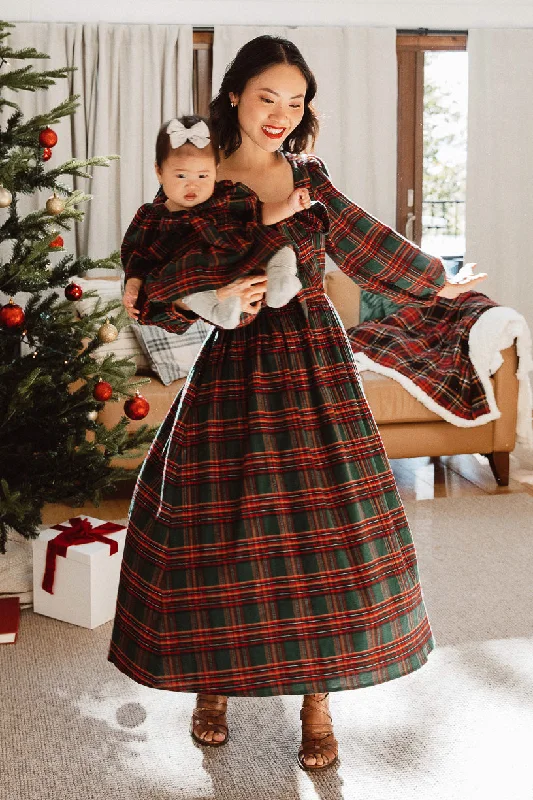 Exclusive Savings Margo Midi Dress in Green Plaid