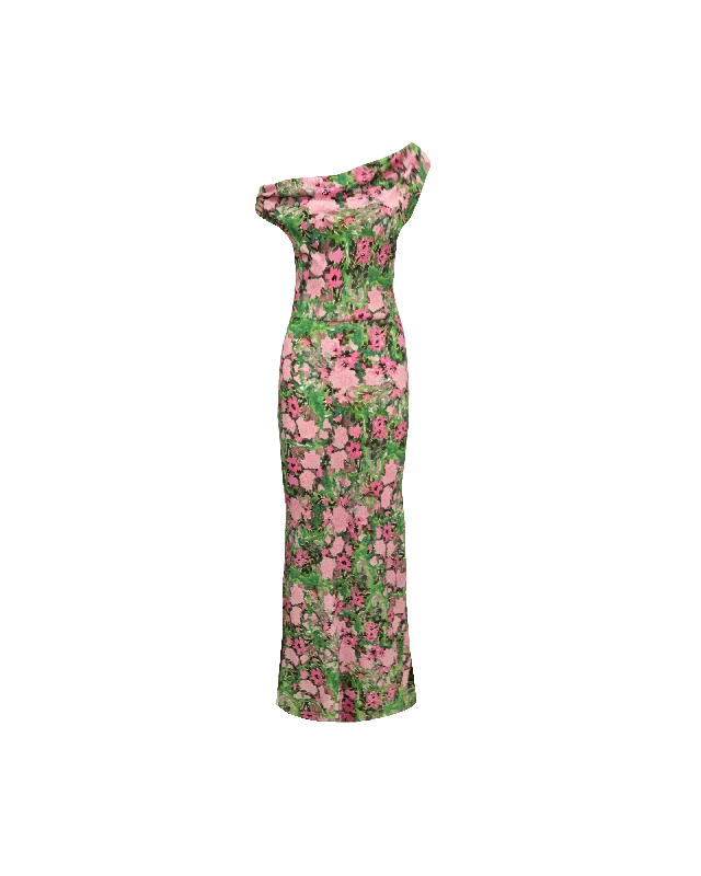 MELON MAXI DRESS AURORA FLORAL