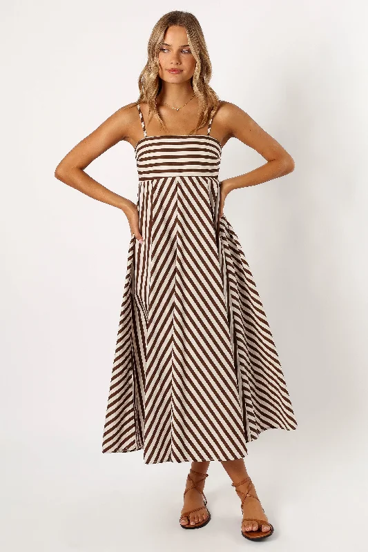 Weekend Big Discount Event Mercury Maxi Dress - Chocolate