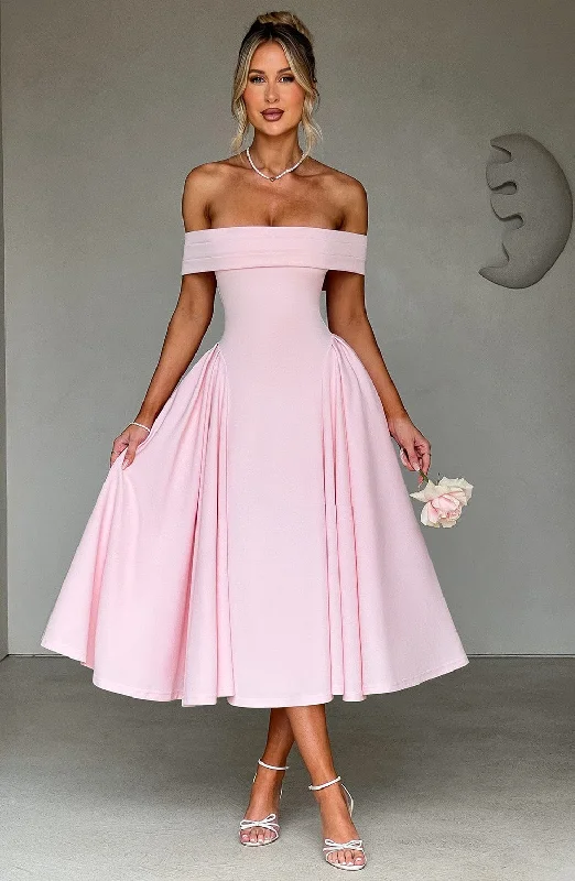 Miranda Midi Dress - Blush