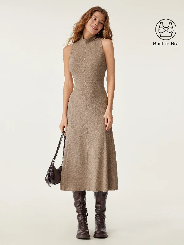 Weekend Best Buys Mockneck Midi Tank Brami Dress