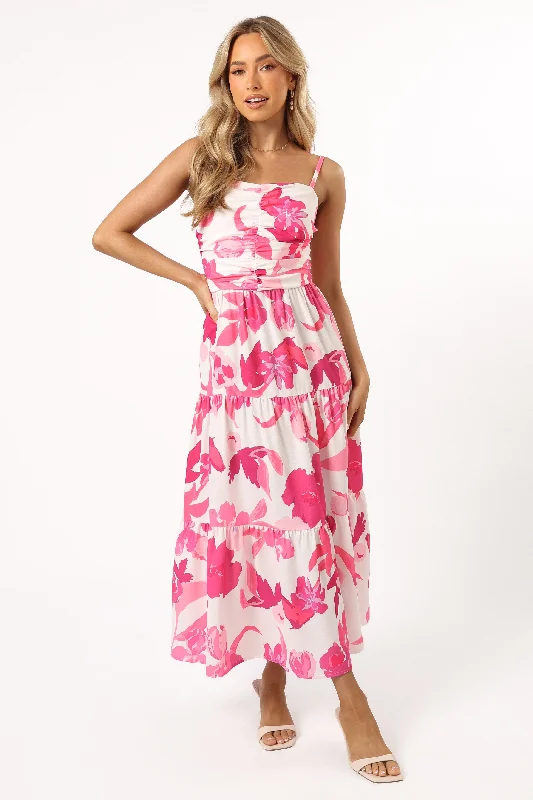Weekend Hot Picks Monika Maxi Dress - Pink Floral