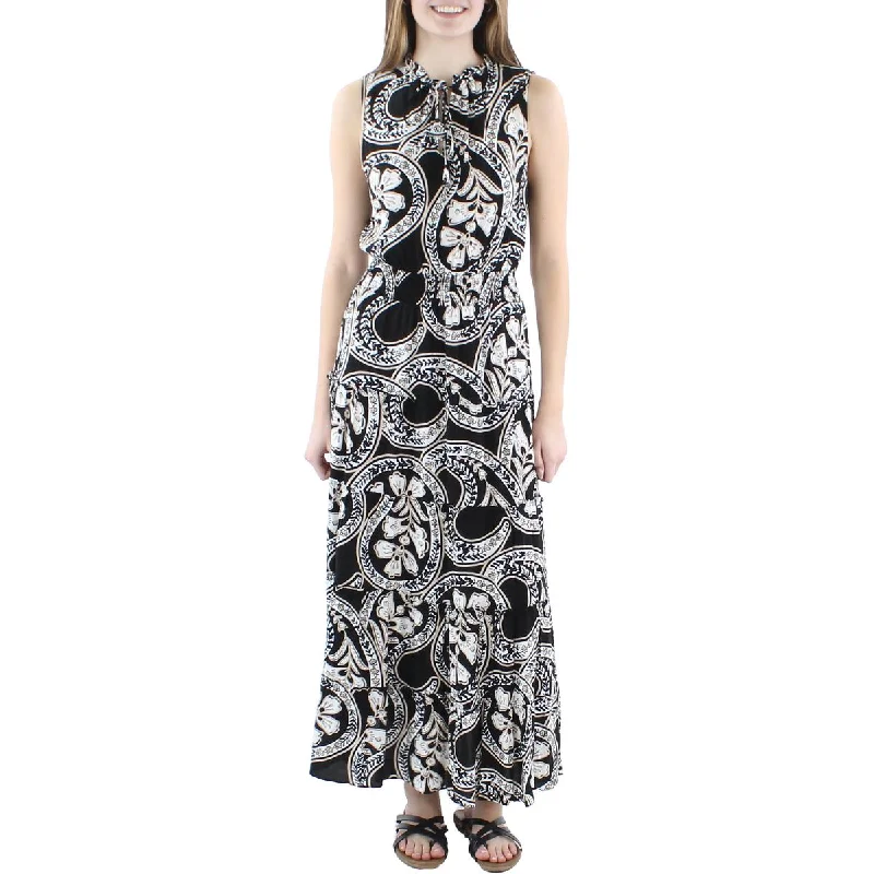 Super Price Drop MSK Womens Sleeveless Printed Midi Dress