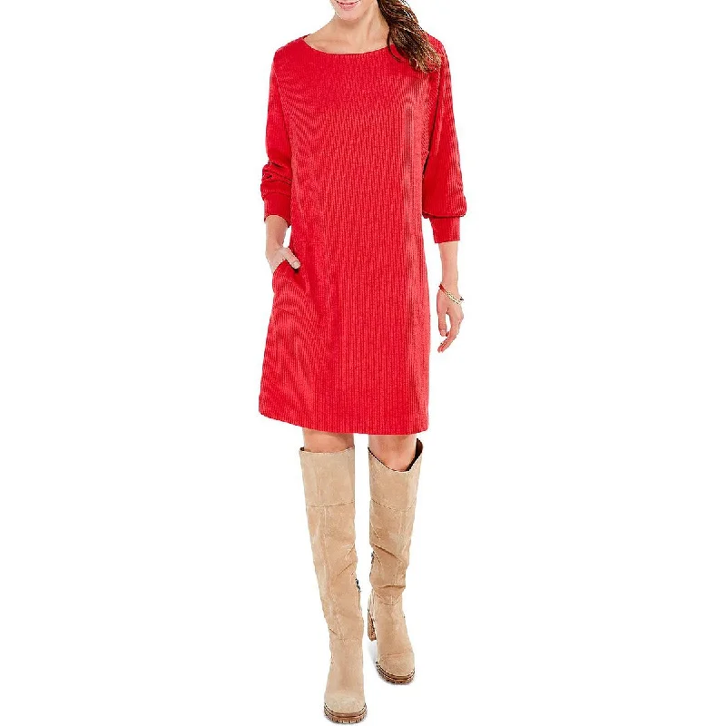Weekend Offers Galore Nic + Zoe Womens Boatneck Cozy Sweaterdress