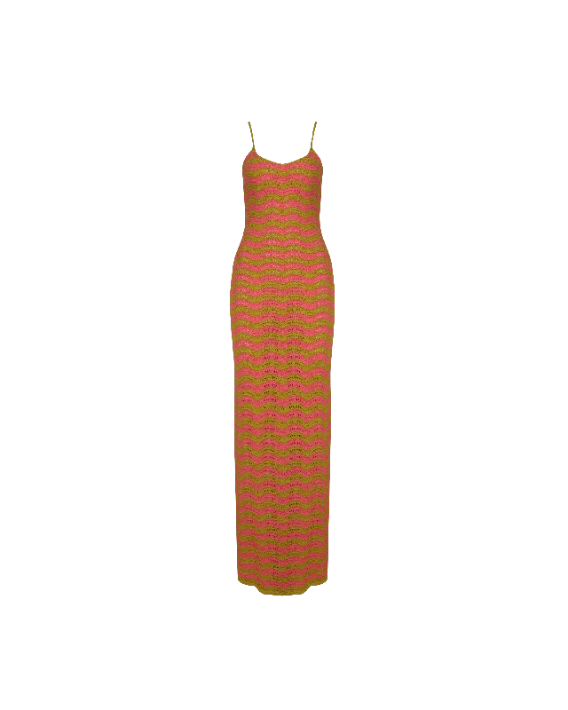 PARADISO MAXI DRESS GRAPEFRUIT GRASS