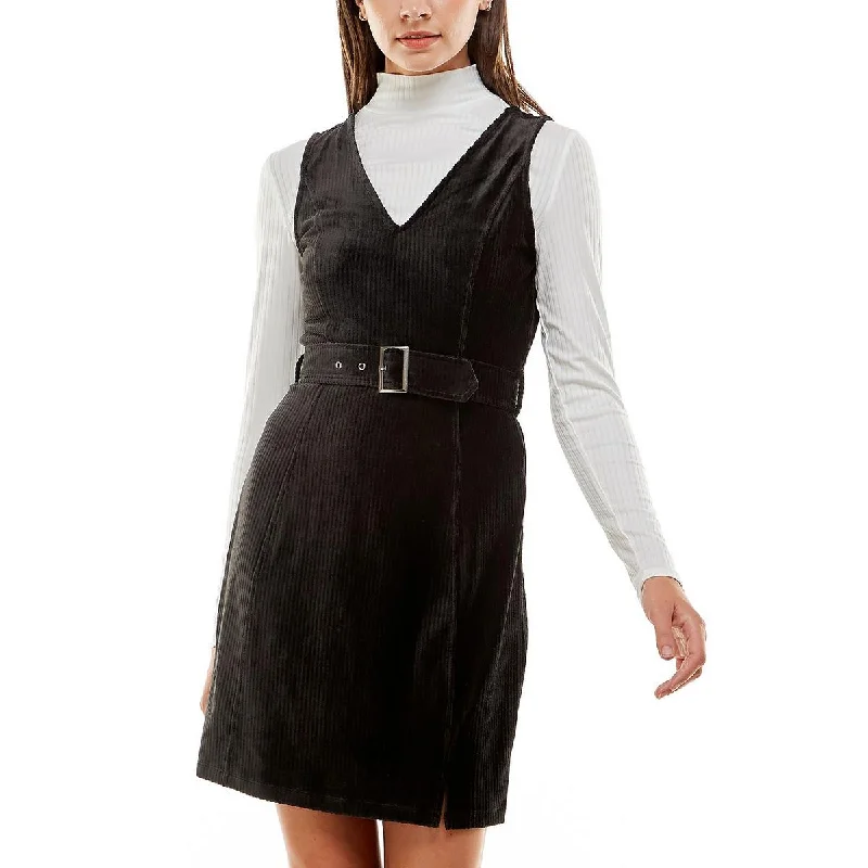 Seasonal Discounts Planet Gold Womens Juniors   2PC Velour Shift Dress