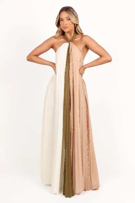 Limited Quantity Reanna Maxi Dress - Olive Multi