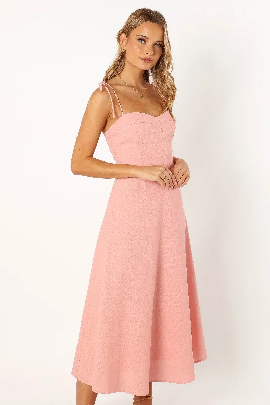Exclusive Flash Sale Remi Midi Dress - Soft Rose