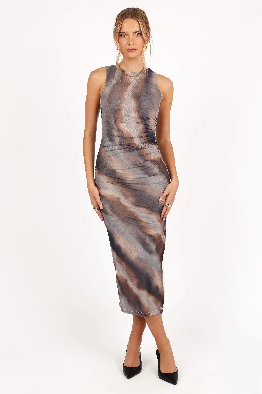 Weekend Super Sale Alert Rylee Midi Dress - Tie Dye