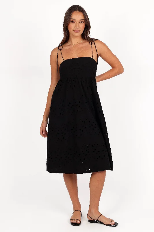 Weekend Specials Galore Sevara Midi Dress - Black