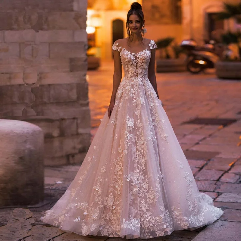 One-Stop Shop Sale Sexy A Line Lace Deep V neck Plus Size Beading Appliques Wedding Dress One-Stop Shop Sale Sexy A Line Lace Deep V neck Plus Size Beading Appliques Wedding Dress