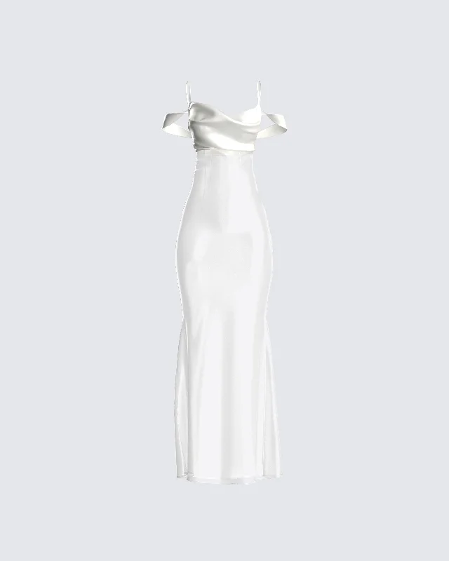 Weekend Deal Rush Sloane Ivory Maxi Dress