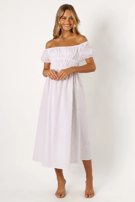 Weekend Savings Bonanza Sofia Maxi Dress - White