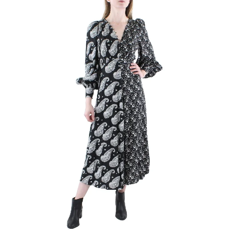 Big Offers Ted Baker Womens Woven Paisley Midi Dress