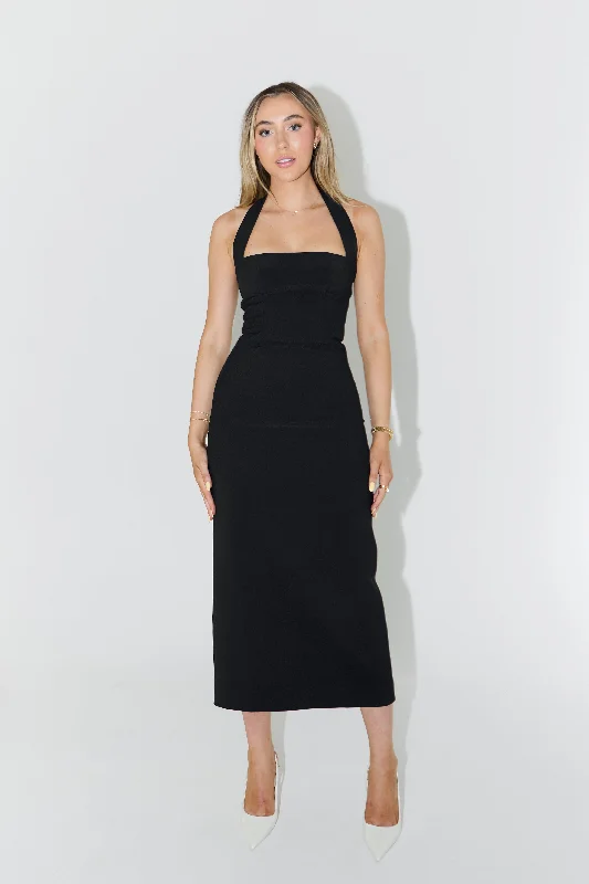 Shop & Get More The Ultimate Muse Halter Neck Midi Dress