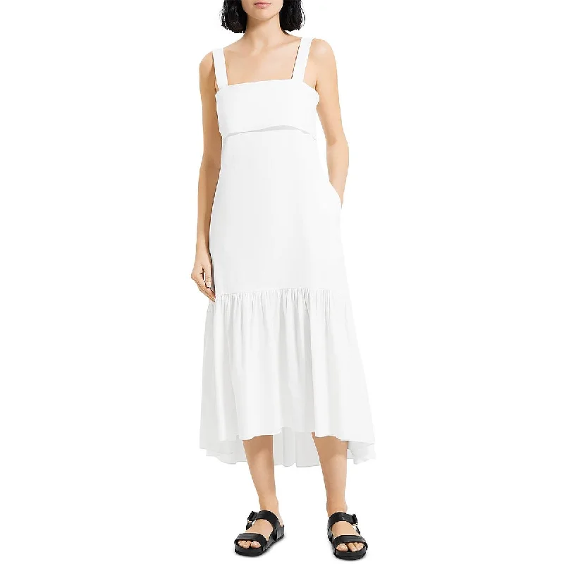 Offer Ending Soon Theory Womens Linen Tie-back Midi Dress