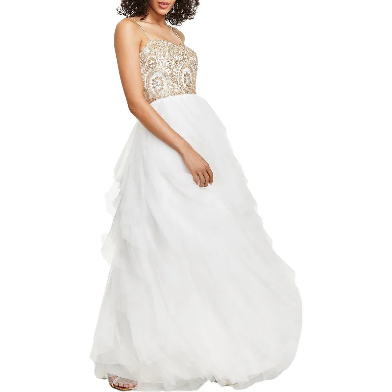 Super Price Slash TLC Say Yes To The Prom Womens Juniors Embroidered Tiered Evening Dress