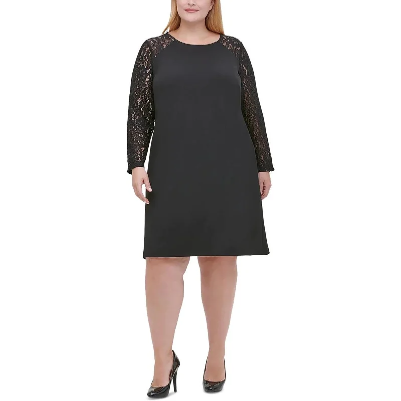 Best Prices This Week Tommy Hilfiger Womens Plus Wedding Midi Shift Dress