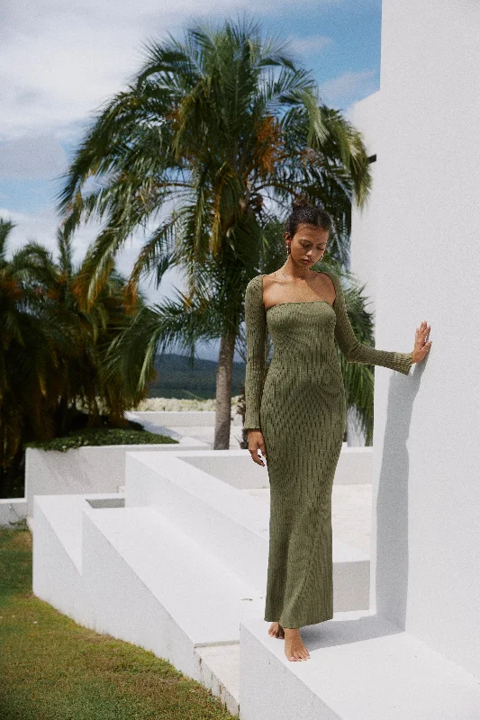 Weekend Discount Extravaganza Vita Maxi Dress - Khaki