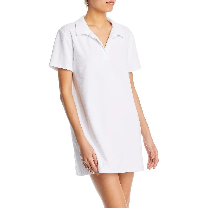 Weekend Clearance Event WAYF Womens Polo Mini Shirtdress