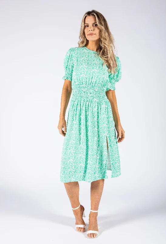 Weekend Markdowns Galore Animal Print Midi Dress