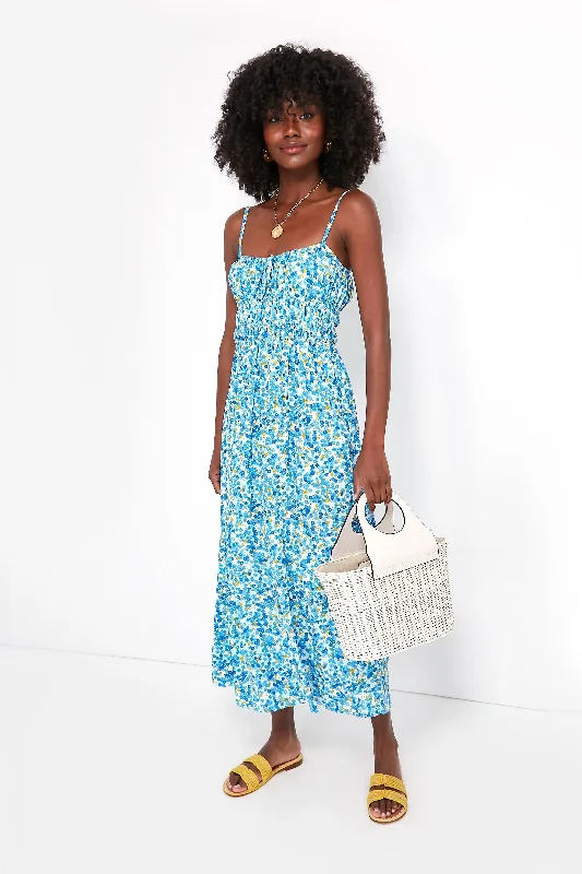 Bargain Alert Blue Lou Floral Print Caprera Midi Dress