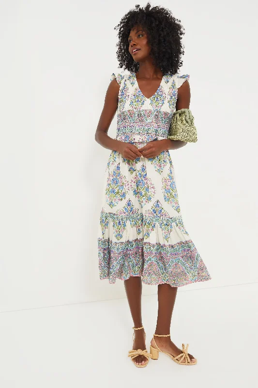 Weekend Flash Offers Floral Bouquet Carly Midi Dress