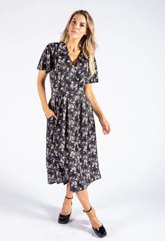 Weekend Price Slash Event Floral Print Midi Dress-1