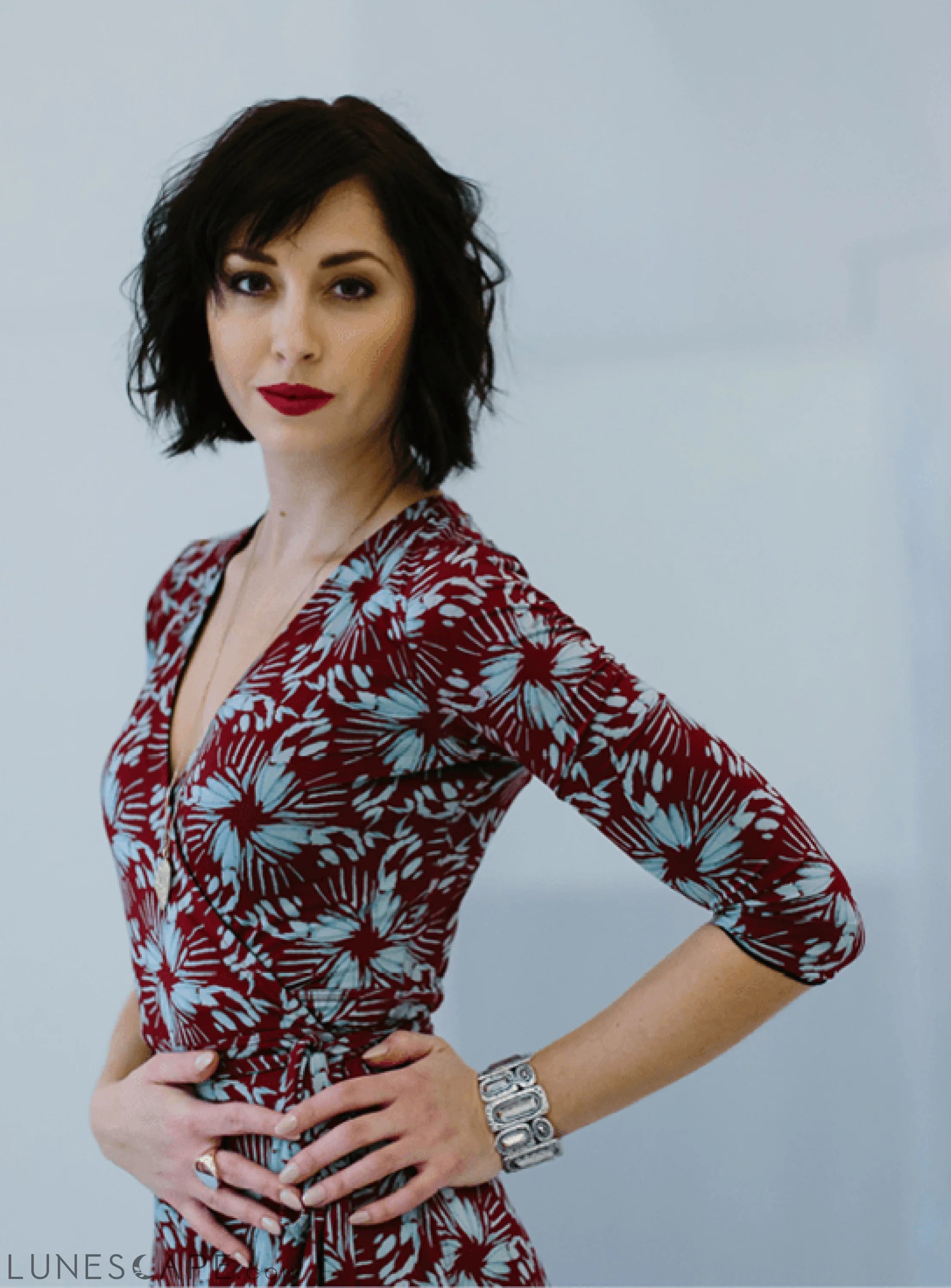 Weekend Big Savings Floral Print Midi Dress - Red