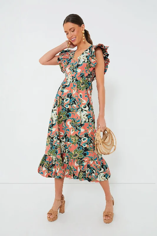 Weekend Special Shopping Event Gypsy Bloom Barbara Printed Midi Dress