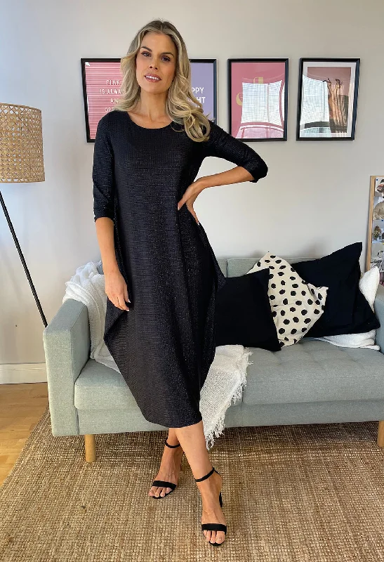 Weekend Shopping Highlights Lurex Glitz Midi Dress