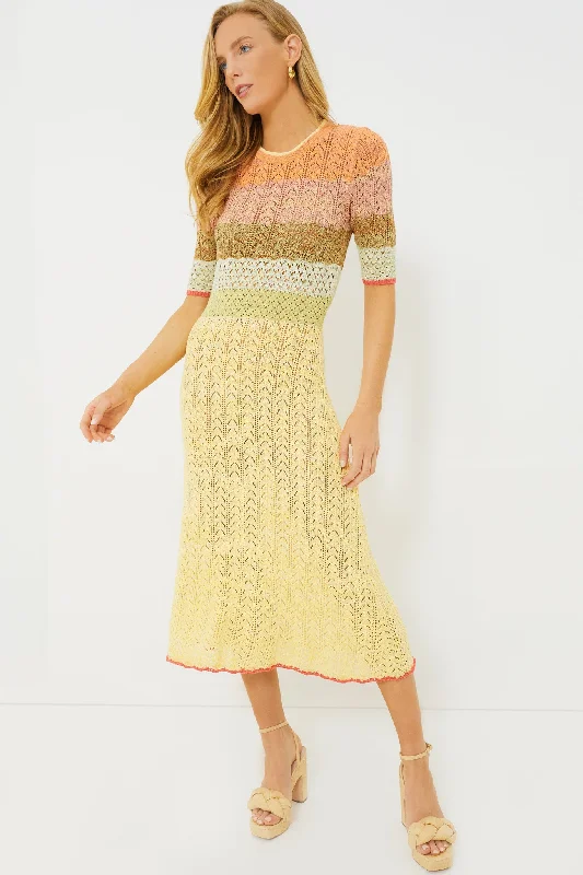 Weekend Steals Await Multicolor Coronille Midi Dress