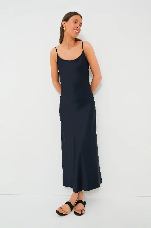 Weekend Clearance Event Navy Haley Slip Midi Dress