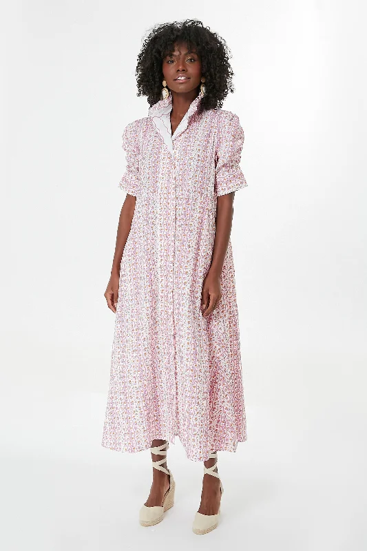 Today's Offer Pink Floral Venetia Midi Dress