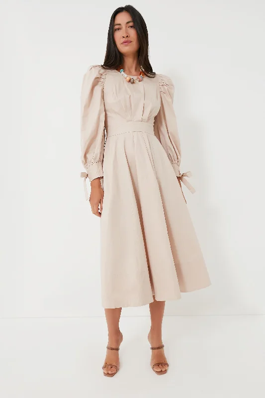 Weekend Best Buys Stone Beige Leighton Midi Dress