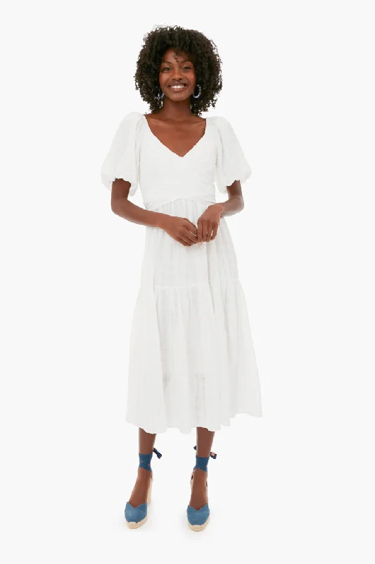 Hurry, Don’t Miss Out White Sydney Midi Dress